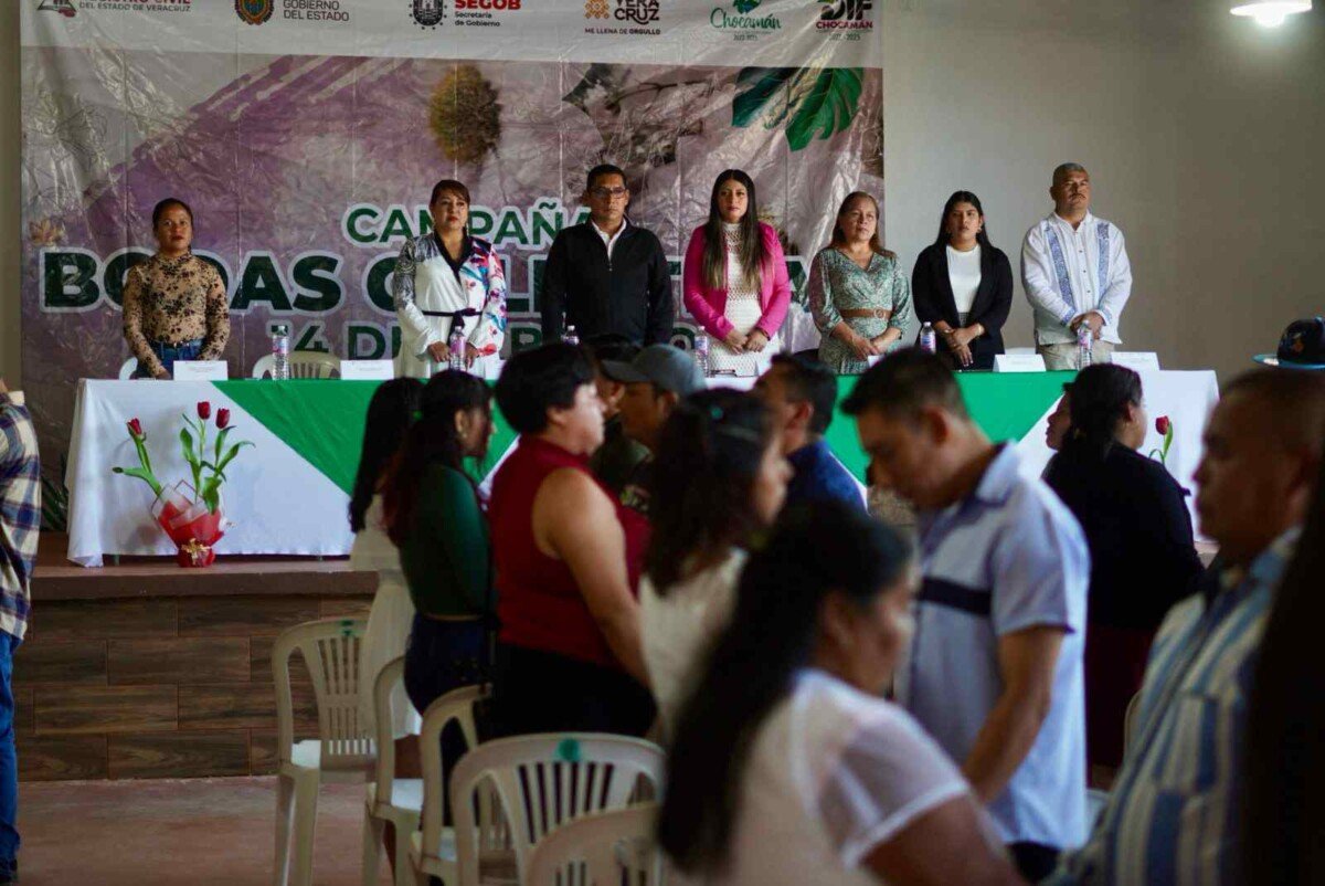 CELEBRAN BODAS COLECTIVAS EN CHOCAMÁN