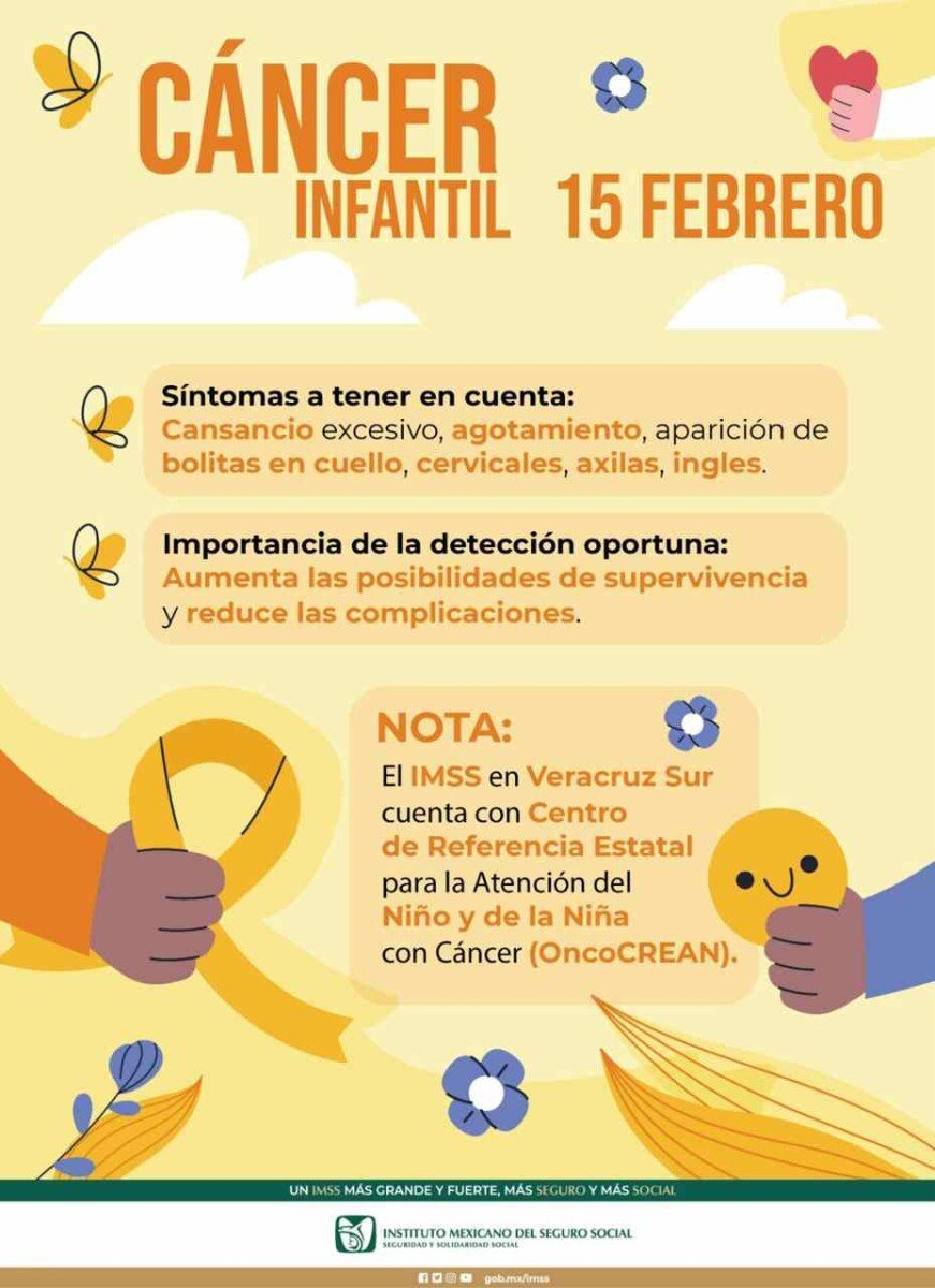 IMSS INVITA A PADRES A LLEVAR CONTROL DE NIÑOS PARA IDENTIFICAR DE MANERA OPORTUNA EL CÁNCER