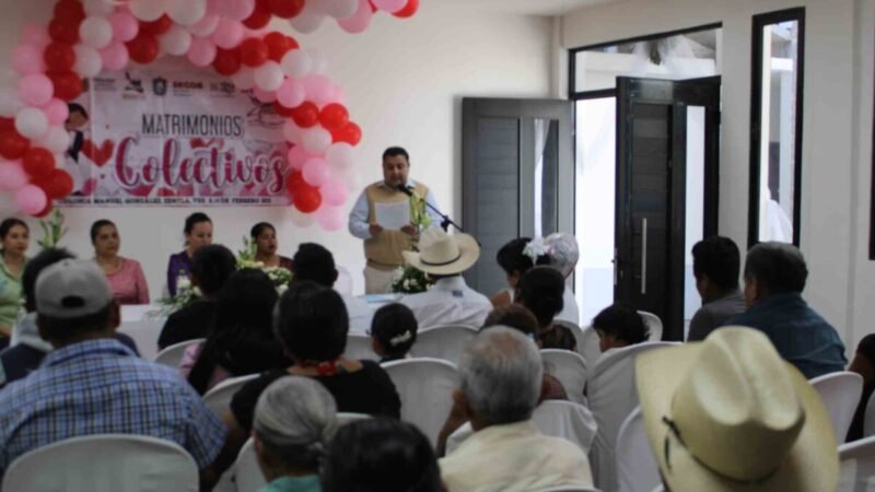 CELEBRAN BODAS COLECTIVAS EN ZENTLA