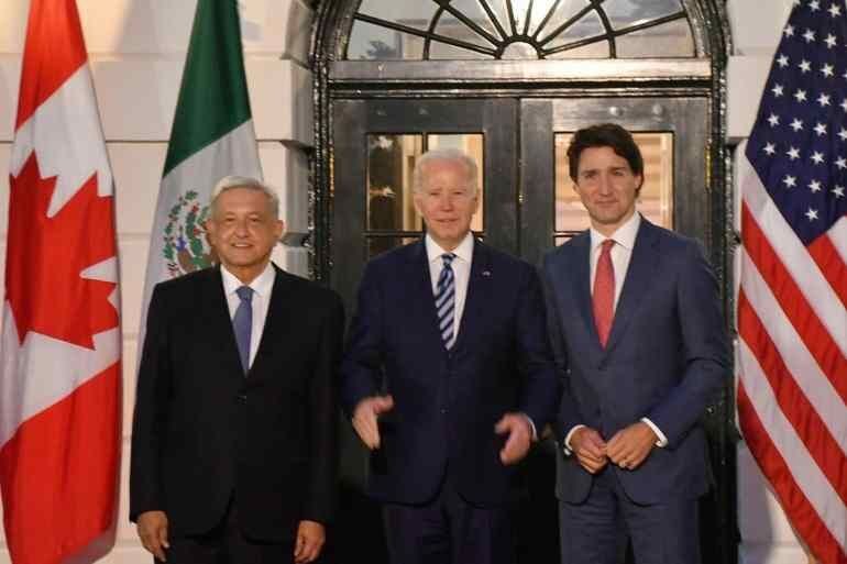 LÓPEZ OBRADOR PIDE A BIDEN Y TRUDEAU QUE NO INTERVENGAN EN MÉXICO