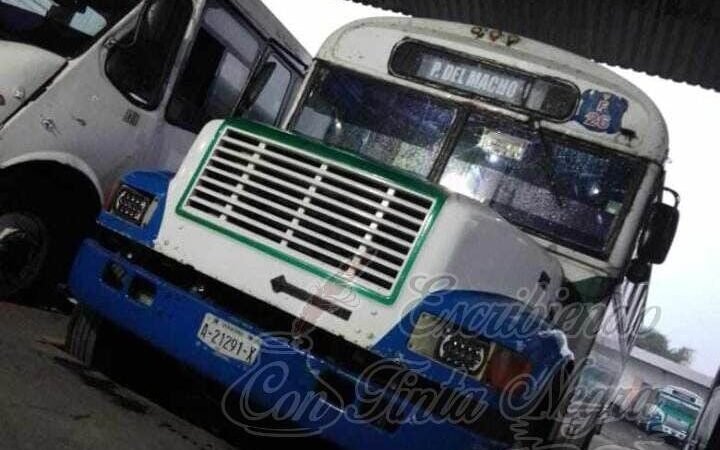 SE ROBAN AUTOBÚS DE AZULES DE HUATUSCO