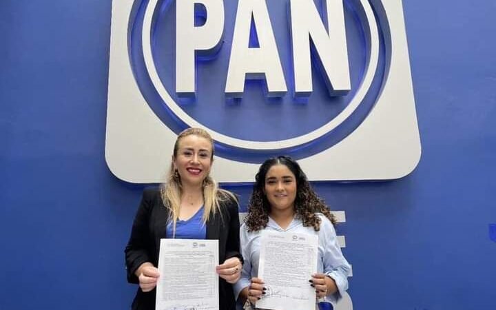 NORA LAGUNES SE REGISTRA COMO PRECANDIDATA A DIPUTADA POR EL PAN