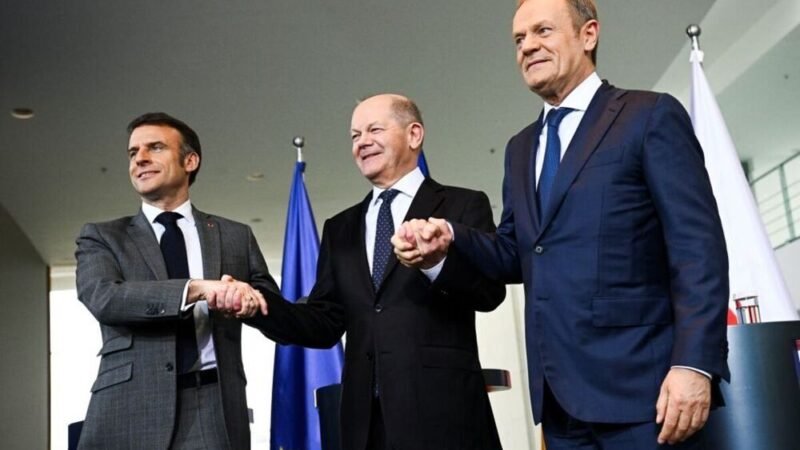 ALEMANIA, FRANCIA Y POLONIA SE COMPROMETEN A DAR MÁS AYUDA A UCRANIA