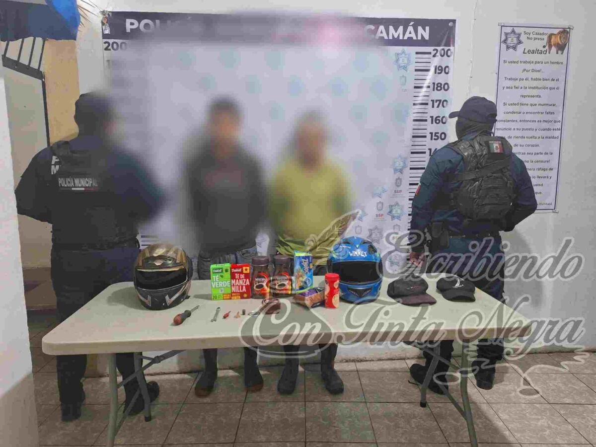 CAPTURAN A PAR DE LADRONES EN CHOCAMÁN