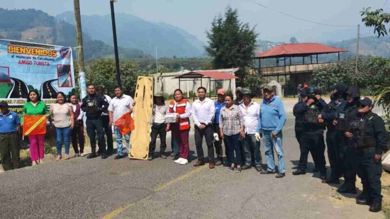 REFUERZAN VIGILANCIA EN CALCAHUALCO POR SEMANA SANTA