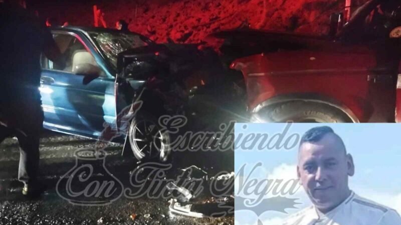 ENCONTRONAZO EN COSCOMATEPEC; HAY UN MUERTO