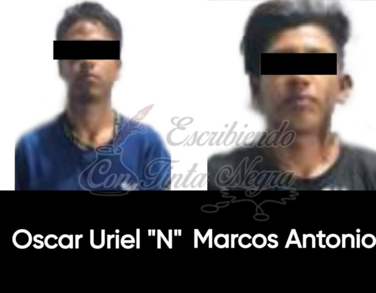 CAPTURAN A DOS CON ARMAS Y DROGA