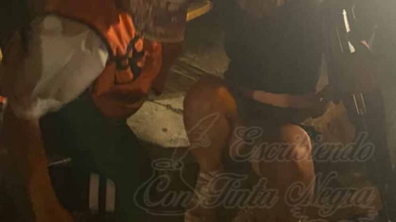 JOVEN INTENTA LANZARSE DE PUENTE