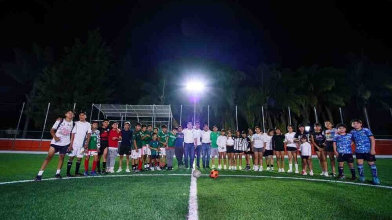 REHABILITAN CANCHA DE FÚTBOL TETLALPAN