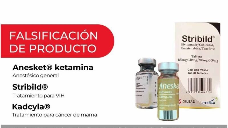 ALERTA POR FALSIFICACIÓN DE MEDICAMENTOS PARA TRATAR CÁNCER DE MAMA Y VIH