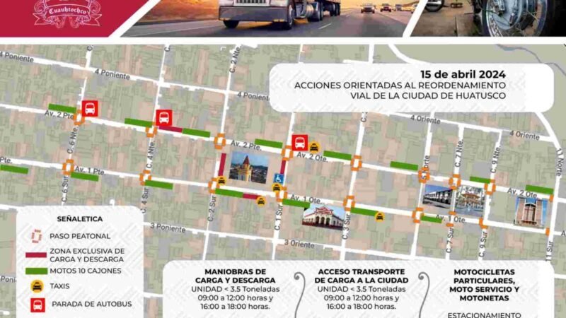 FIJAN HORARIOS DE CARGA Y DESCARGA PARA COMERCIO EN HUATUSCO