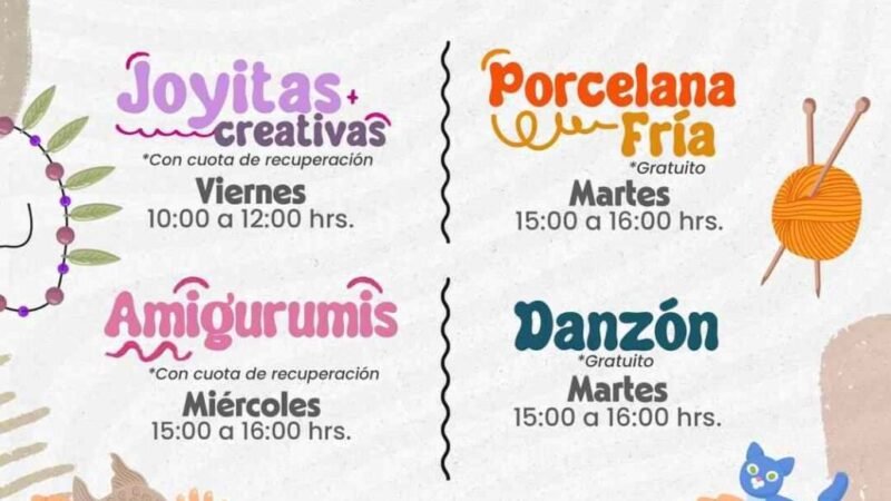 PROMUEVEN TALLERES EN PUEBLO DE LAS FLORES
