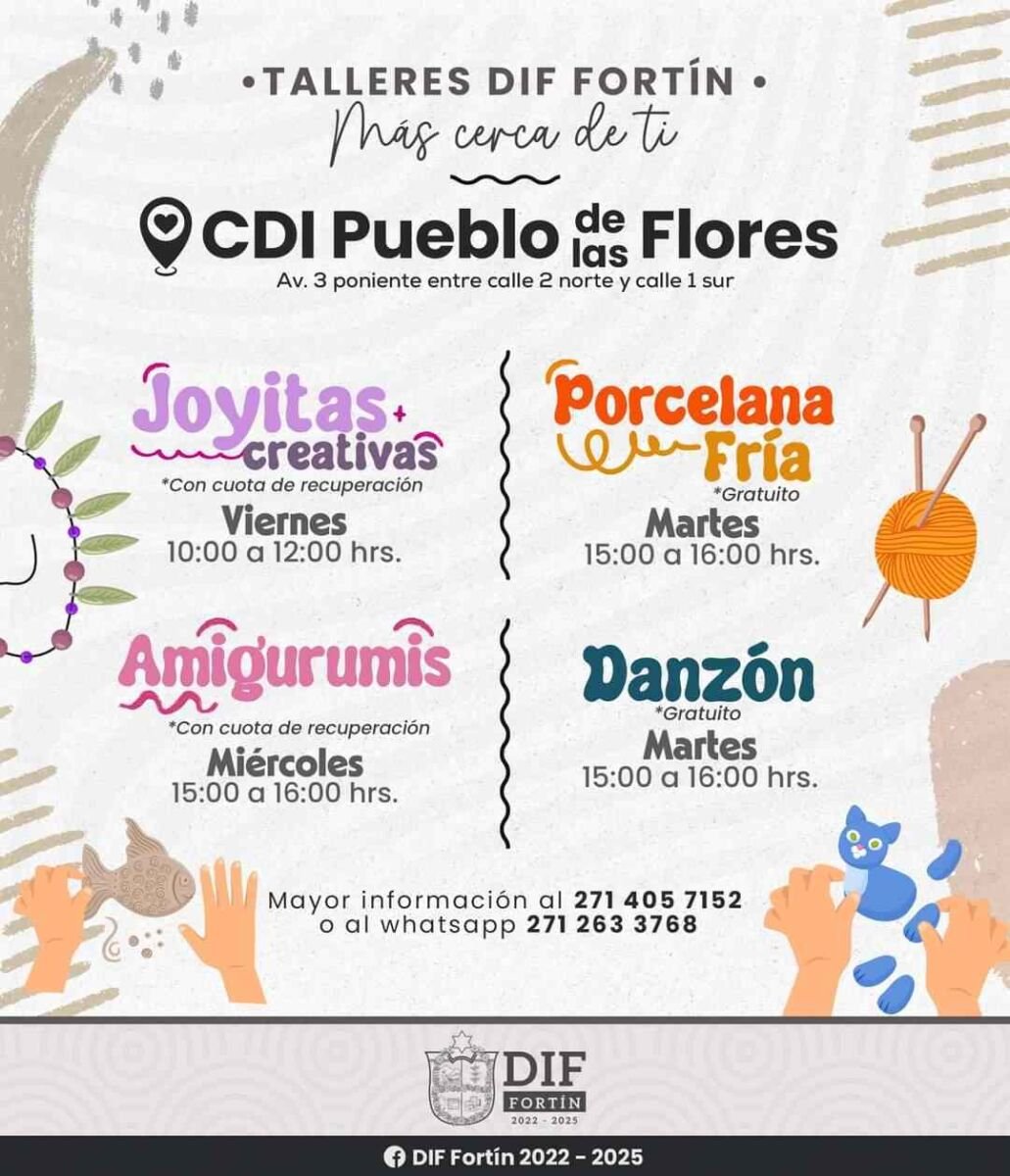 PROMUEVEN TALLERES EN PUEBLO DE LAS FLORES