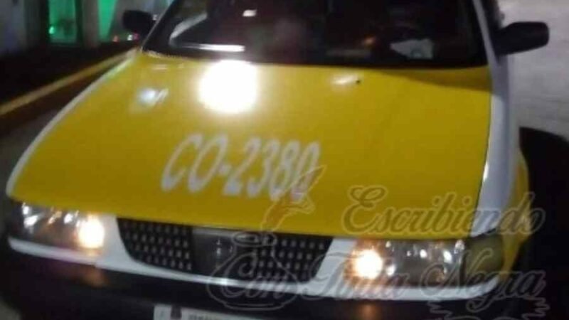 ASALTAN A TAXISTA; SE LLEVAN LA UNIDAD