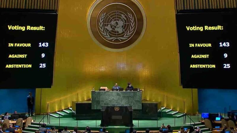 143 ESTADOS PIDEN INTEGRACIÓN PLENA DE PALESTINA EN LA ONU