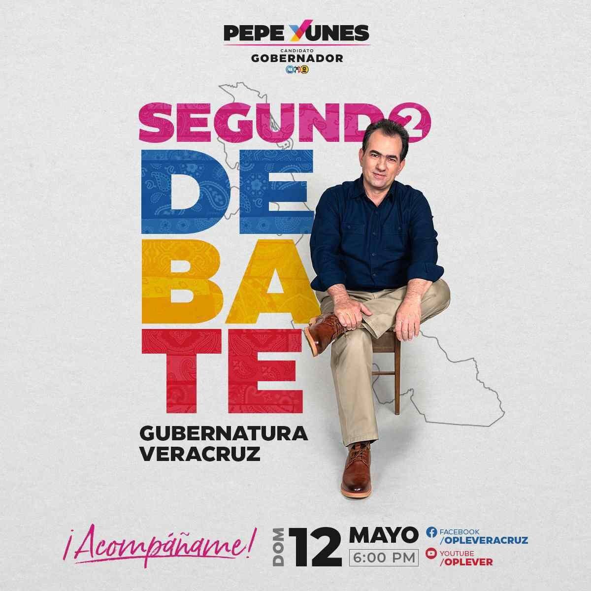 MÁS FUERTE Y CONTUNDENTE, LLEGA PEPE YUNES AL SEGUNDO DEBATE