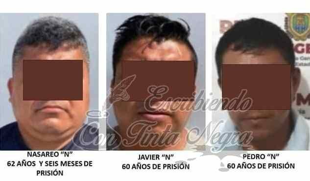 SENTENCIAN A SECUESTRADORES A 60 Y 62 AÑOS DE CÁRCEL