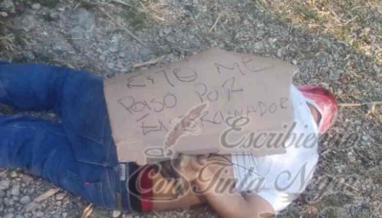 ENCUENTRAN A EJECUTADO EN LIMITES DE ATOYAC