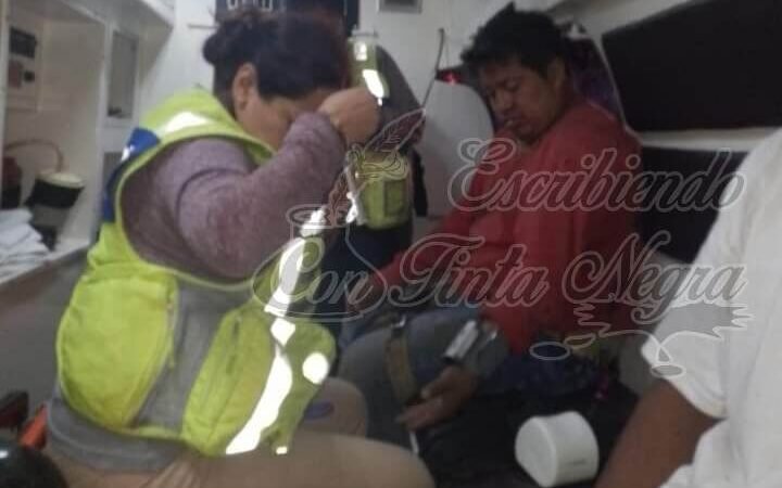 CAE MOTOCICLISTA A BARRANCO