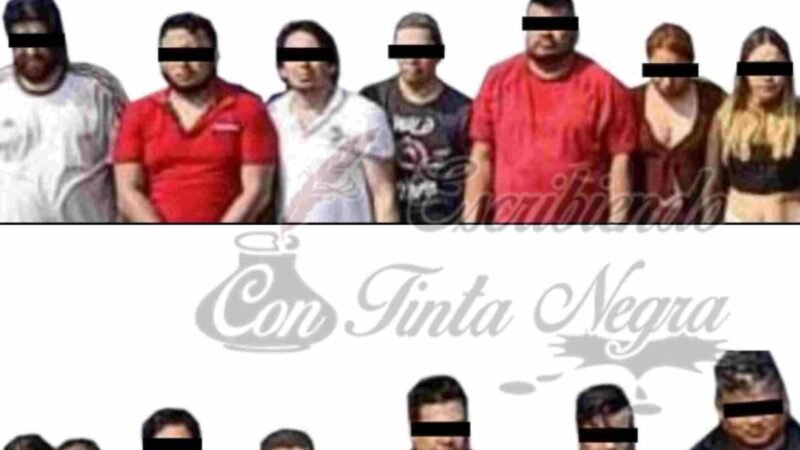 CAPTURAN A 14 CON ARMAS Y DROGA