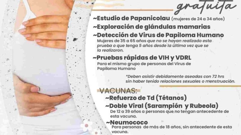 HABRÁ JORNADA DE SALUD EN FORTÍN