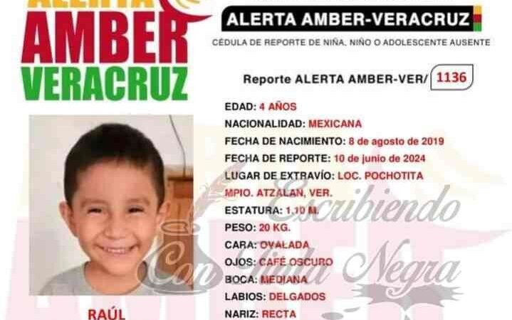 ALERTA ROJA POR DESAPARICIÓN DE NIÑO