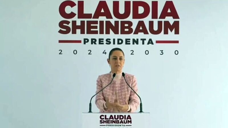 SHEINBAUM AFIRMA QUE SU GOBIERNO SERÁ “FEMINISTA” CON ENFOQUE “SOCIAL”