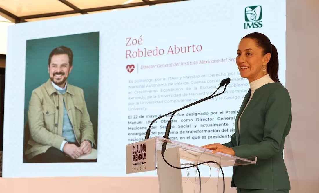 ZOÉ ROBLEDO SEGUIRÁ FRENTE AL IMSS EN GABINETE DE SHEINBAUM