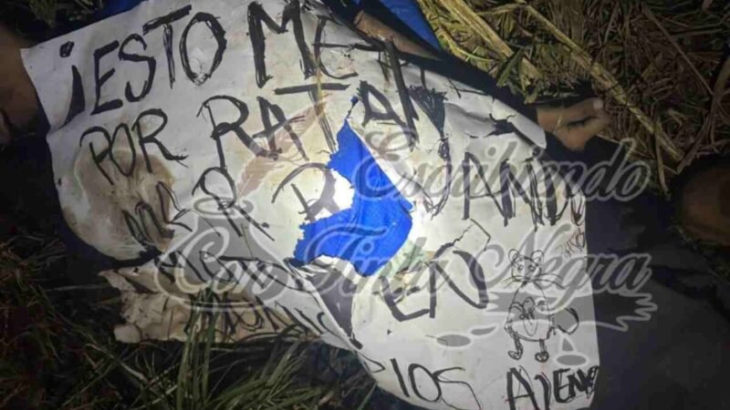 EJECUTADOS EN PASO DEL MACHO, PRESUNTOS ROBA MOTOS