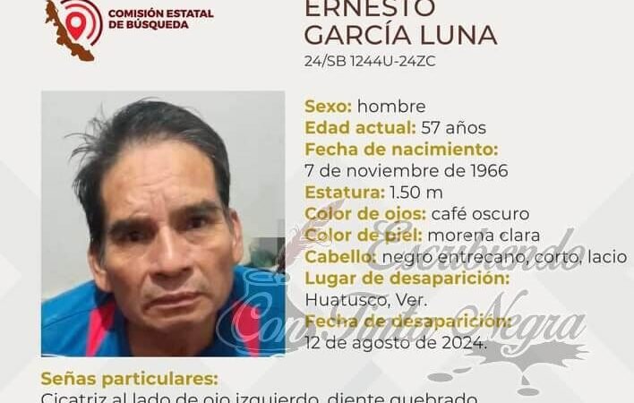 DESAPARECE HOMBRE DE HUATUSCO