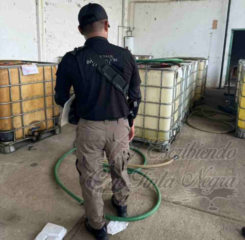 ASEGURAN SIETE MIL LITROS DE COMBUSTIBLE ROBADO