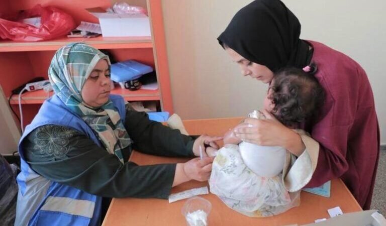 ACUERDAN PAUSA DE TRES DÍAS PARA VACUNACIÓN CONTRA LA POLIO EN GAZA