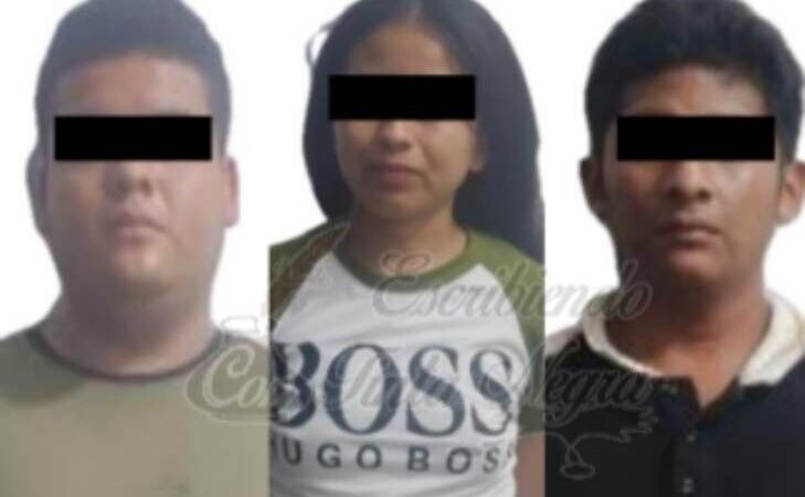 CAPTURAN A TRES CON ESTUPEFACIENTES Y ARMA DE FUEGO
