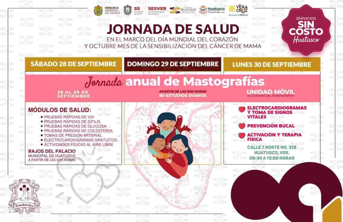 ANUNCIAN JORNADA DE SALUD EN HUATUSCO
