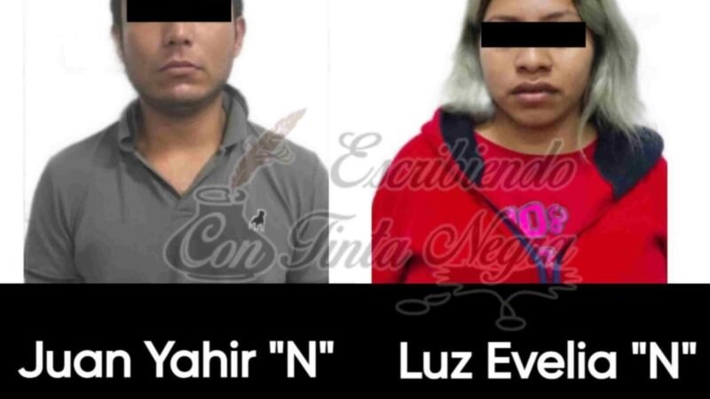 DETIENEN A PAREJA CON CRISTAL