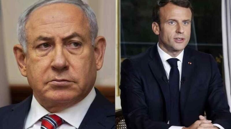 NETANYAHU RECHAZA CRÍTICAS DE MACRON SOBRE SUMINISTRO DE ARMAS