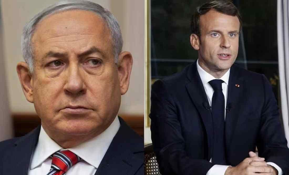 NETANYAHU RECHAZA CRÍTICAS DE MACRON SOBRE SUMINISTRO DE ARMAS