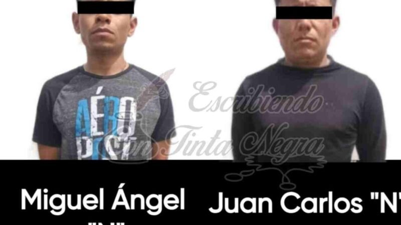 CAPTURAN A DOS CON ESTUPEFACIENTES
