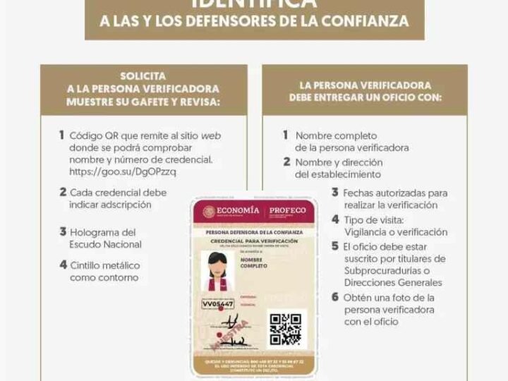 ALERTA PROFECO POR FALSOS VERIFICADORES DE LA DEPENDENCIA