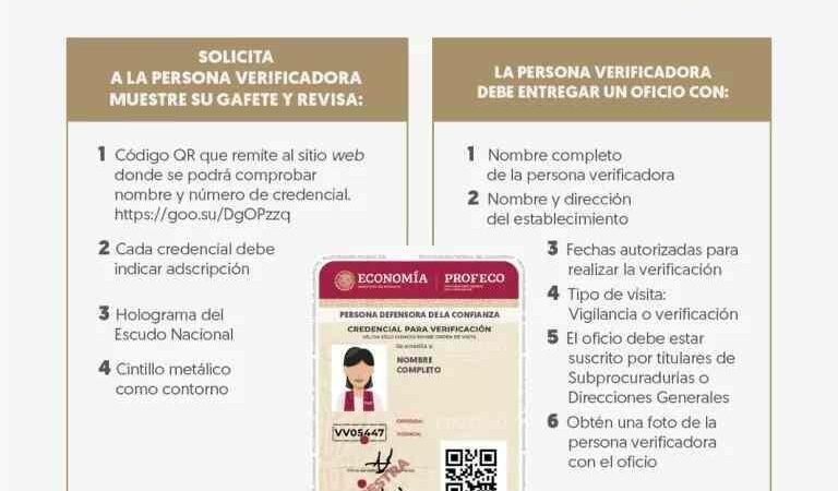 ALERTA PROFECO POR FALSOS VERIFICADORES DE LA DEPENDENCIA