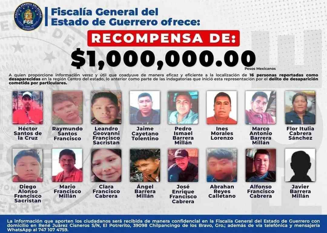 ENCUENTRAN SIN VIDA A 11 DE LOS 17 DESAPARECIDOS EN CHILAPA