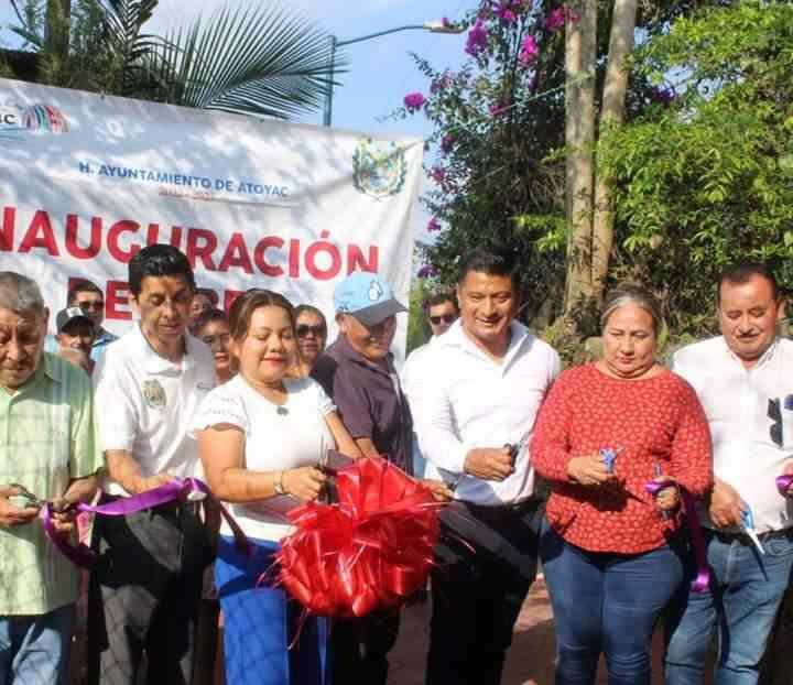 ALCALDE DE ATOYAC INAUGURA OBRA INTEGRAL EN VILLA GENERAL MIGUEL ALEMÁN