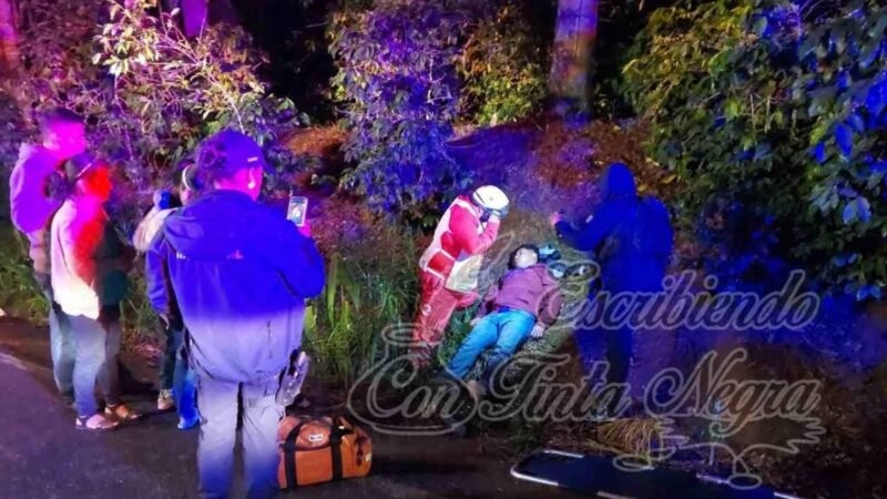 SE ACCIDENTA JOVEN DE AMATIOPA