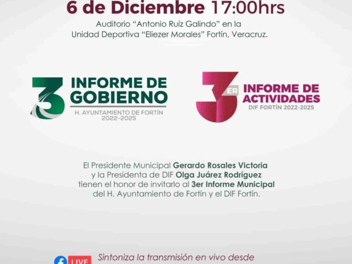 RENDIRÁ GERARDO ROSALES TERCER INFORME DE GOBIERNO