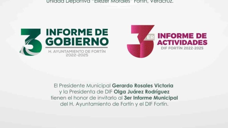 RENDIRÁ GERARDO ROSALES TERCER INFORME DE GOBIERNO