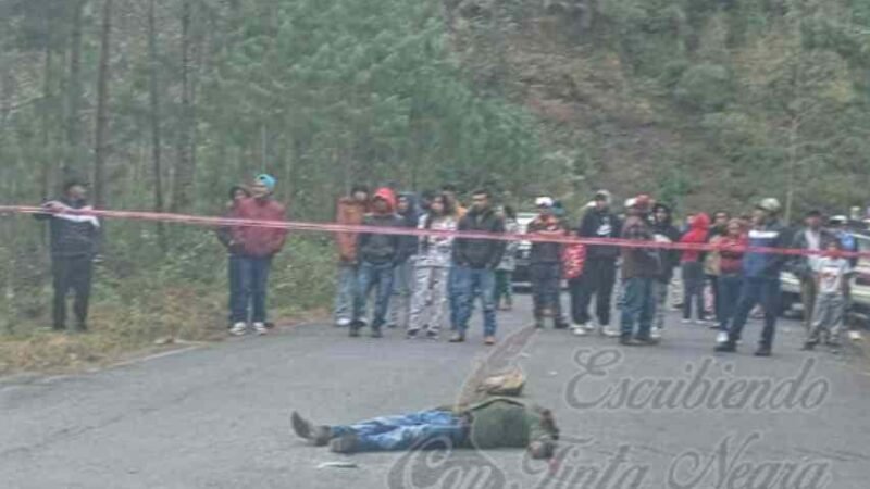 LO ASESINAN A BALAZOS EN CALCAHUALCO