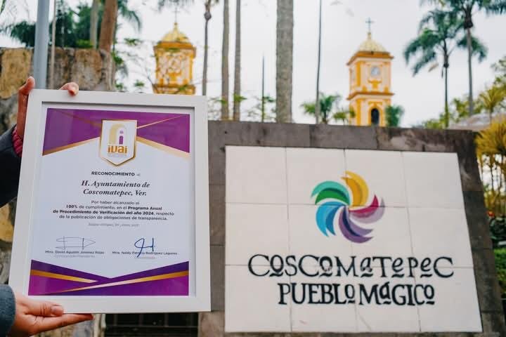 CUMPLE COSCOMATEPEC CON VERIFICACIÓN DEL 2024 ANTE EL IVAI