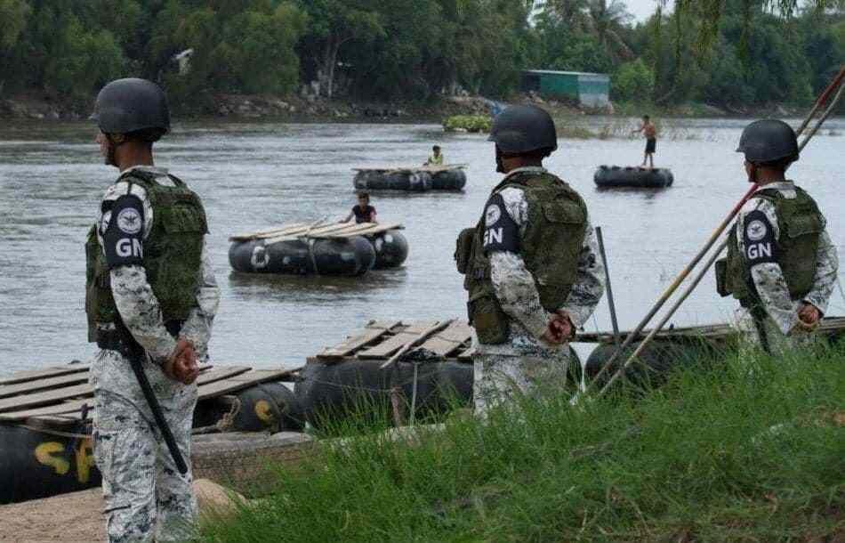 GUARDIA NACIONAL REFUERZA LA FRONTERA SUR POR MIGRACIÓN