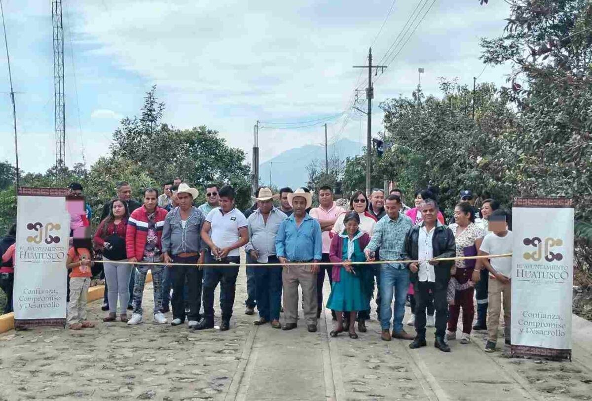 INAUGURA VENTURA DEMUNER OBRA EN TEPAMPA