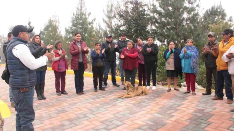 ALCALDESA DE CALCAHUALCO ENTREGA PROYECTOS EN PALO GACHO